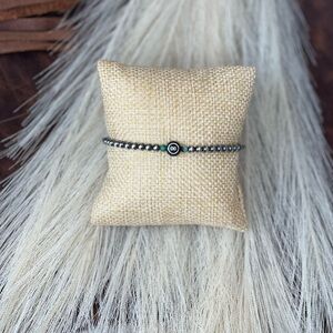 8 ball navajo Pearl bracelet